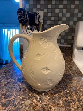 Cost Plus World Market Butter color Ceramic Pitcher